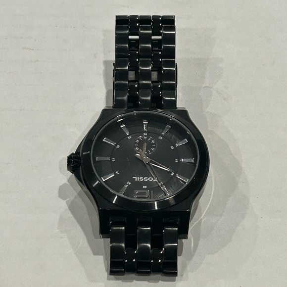 Black Fossil Arkitekt FS-4223 Stainless Steel Wrist Watch - Picture 6 of 9